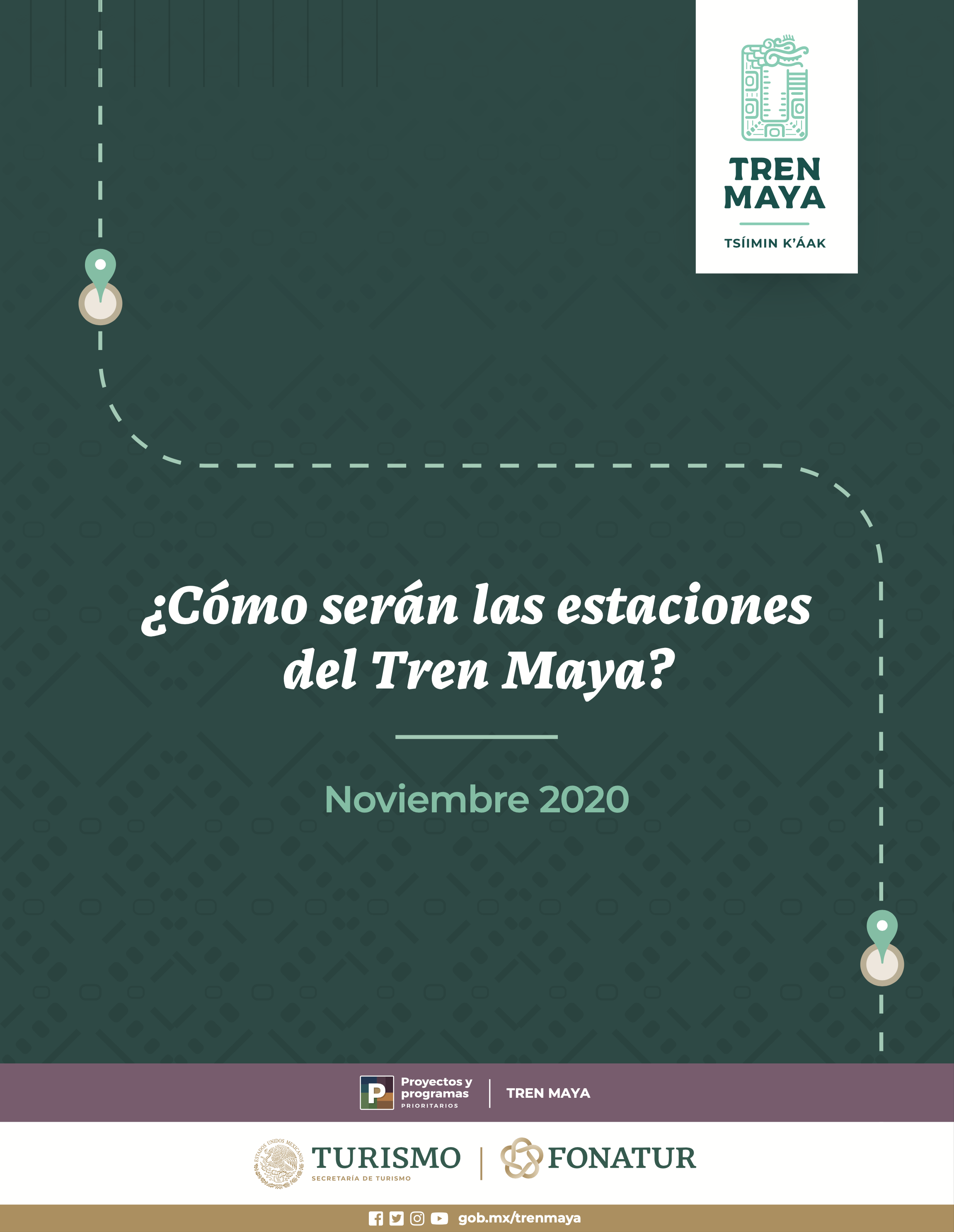 Cover of the Tren Maya station planning publication