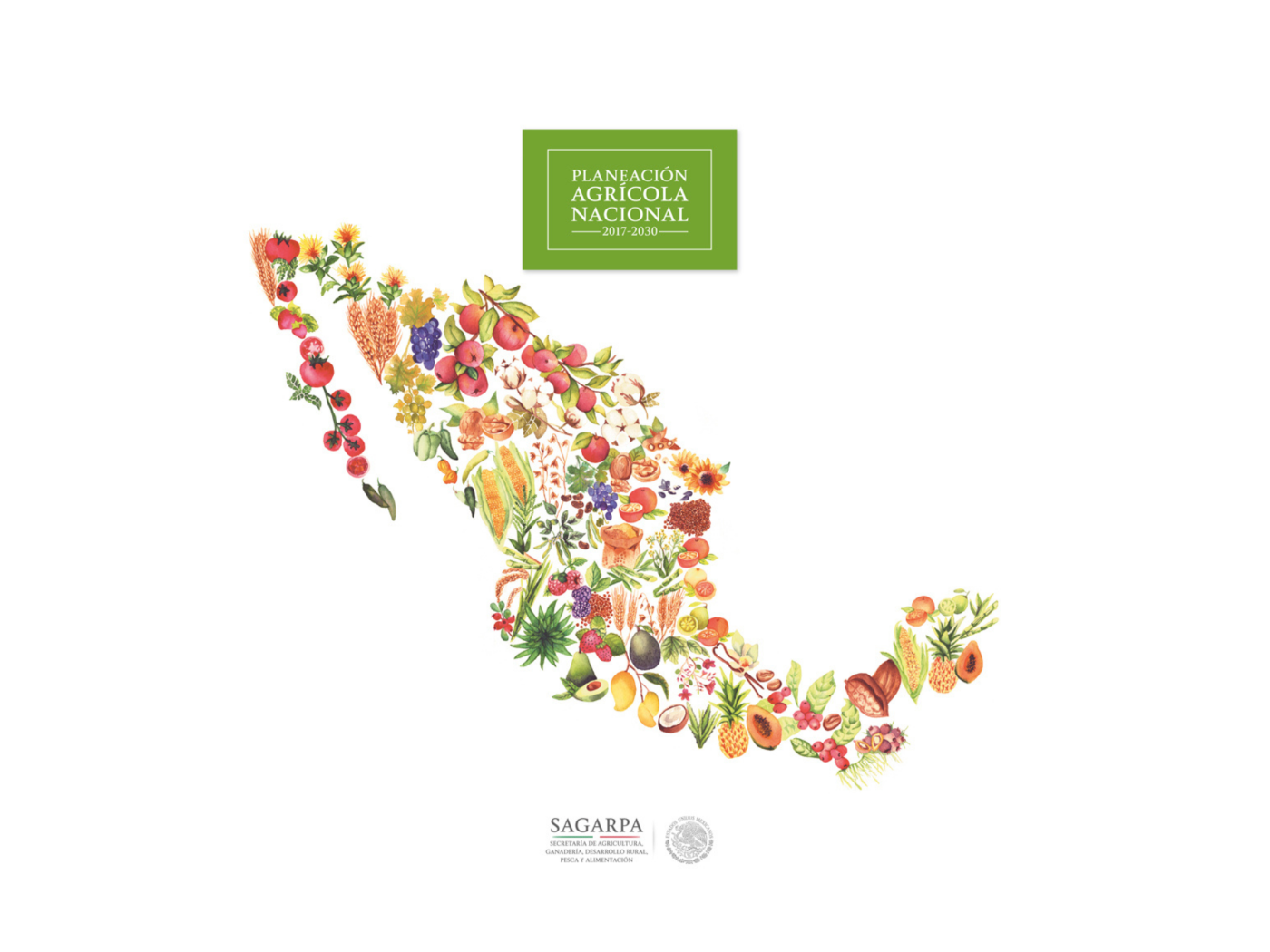 Watercolor cover — Planeación Agrícola Nacional