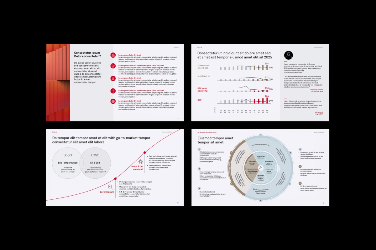 Executive deck — modular data layouts